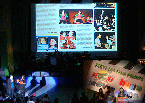 Festival Film Pendek - Flexi Belia Movie - Sewa LCD Projector 10.000 ansi lumens + Screen 9x7m